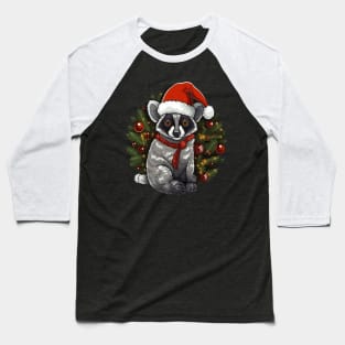 Lemur Christmas Baseball T-Shirt